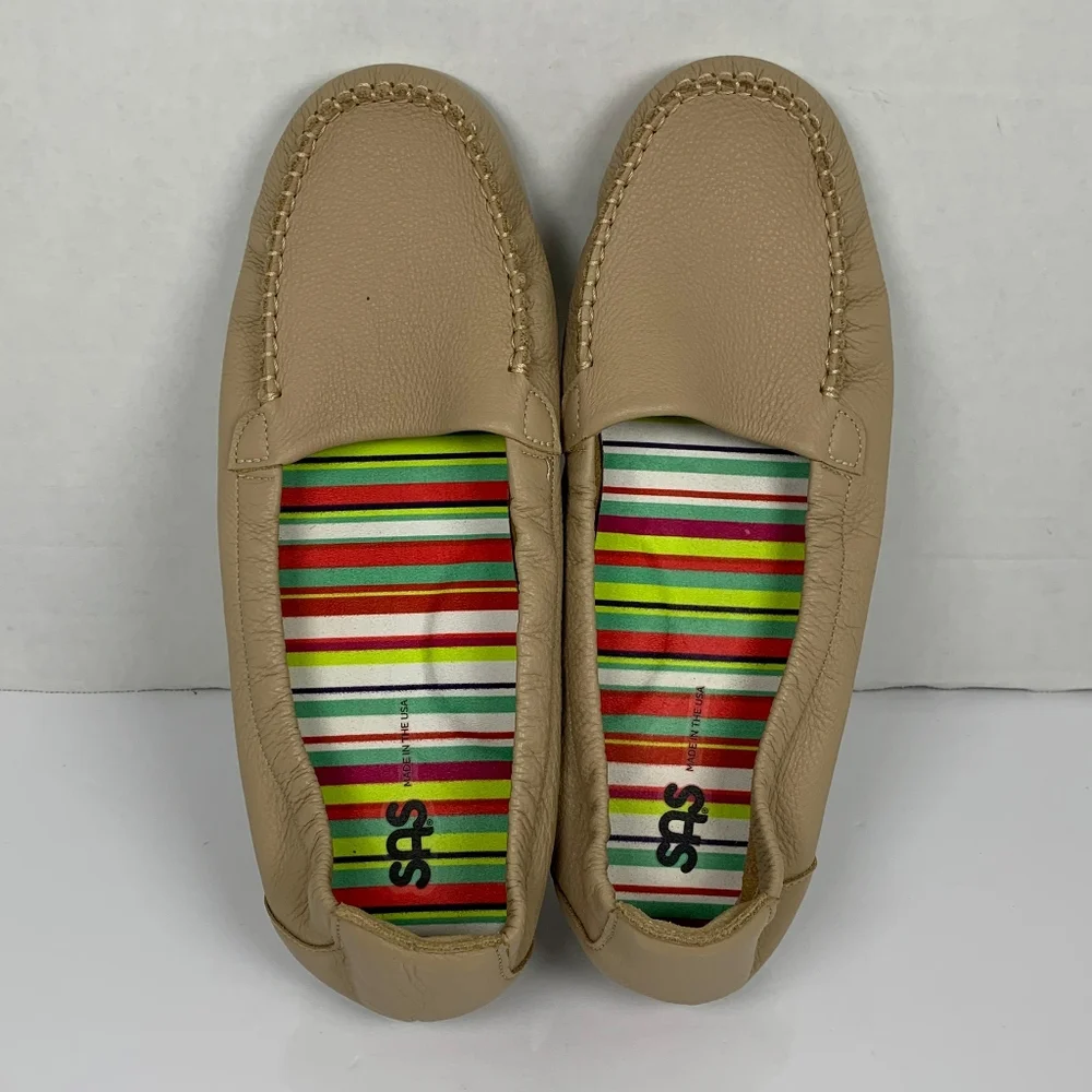 SAS Sunny Slip On  Men's Beige Tan  Loafers Size 12 - Picture 6 of 13